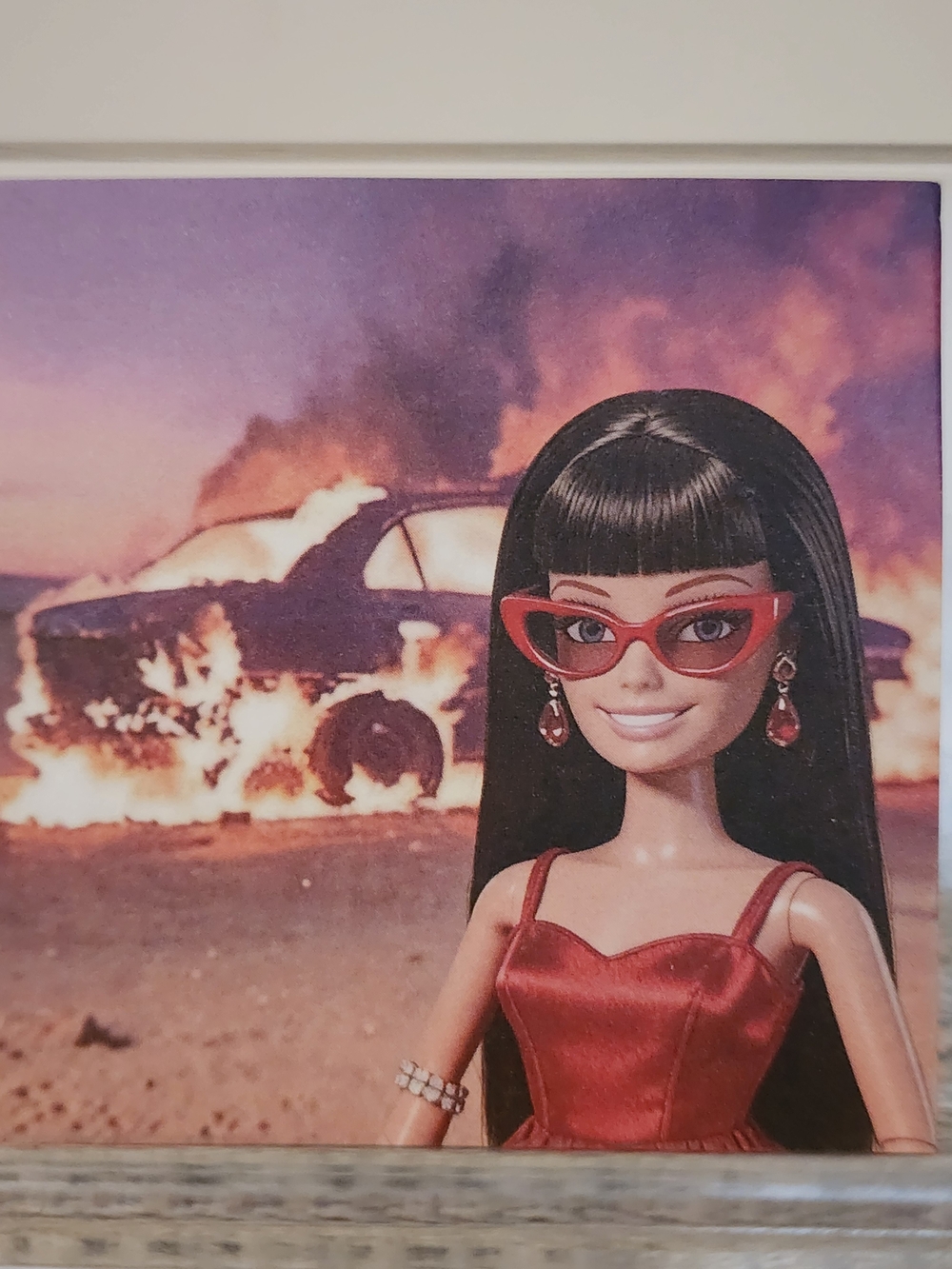 Vital Hilarious Mischievous Barbie Set Everythinf On Fire Sticky Note Pad